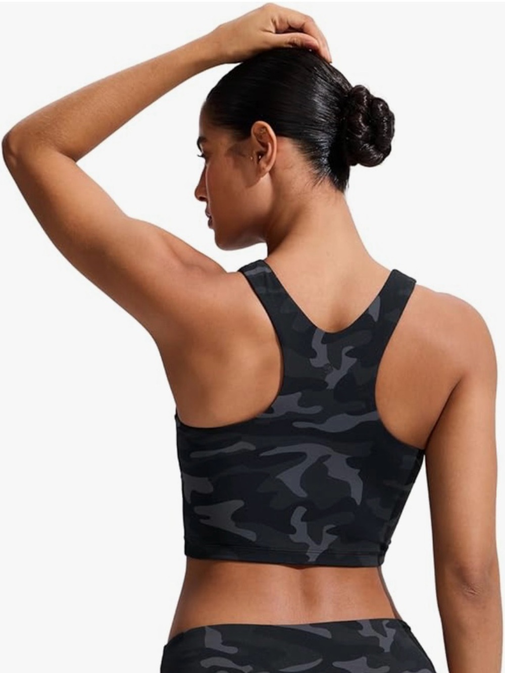 CRZ YOGA Racerback Crop Bikini Tops
Built-in Pads, A-D Cup High Neck Swim top - Picture 2 of 8